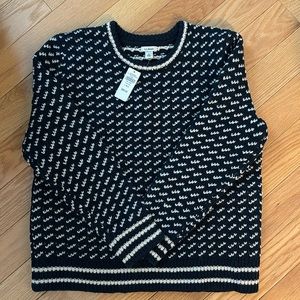 NWT LL Bean wool sweater size L